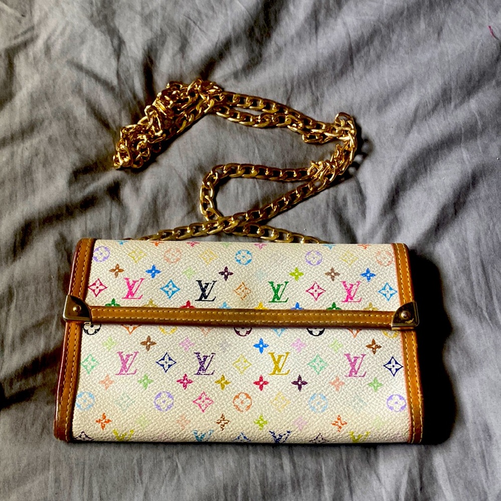 Louis Vuitton wallet on a chain. 100% authentic.